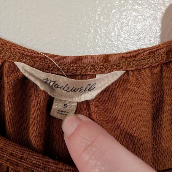 Madewell Women's Tan Tie Strap Tank S - Picture 5 of 5